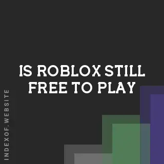 Is Roblox still free to play? Banners